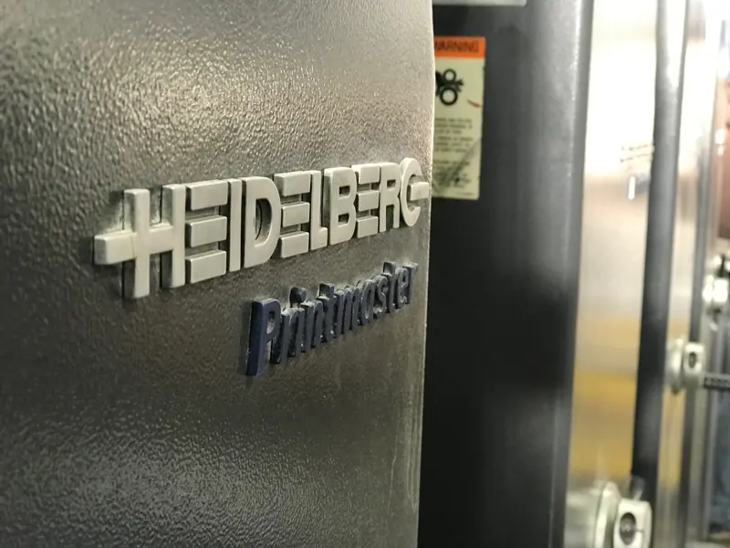 A Heidelberg Printmaster press
